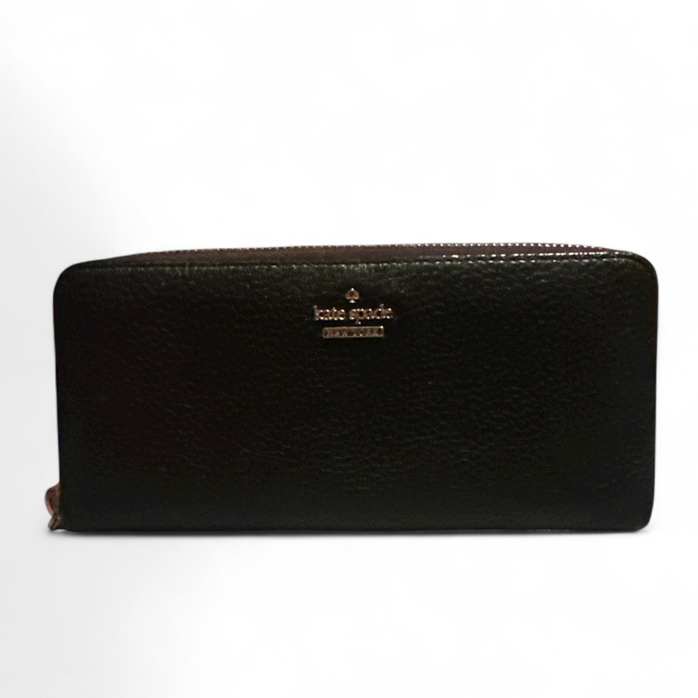 Kate Spade Black Pebbled Leather Wallet